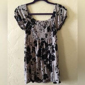 Floral Print Women's Top